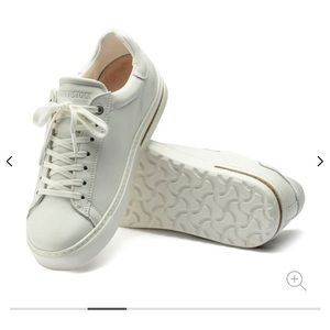 Birkenstock White Leather Bend Low Sneaker 39